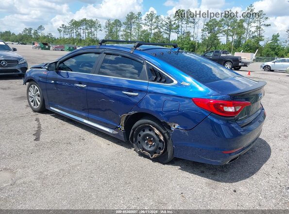 5NPE34AF8HH520159 2017 HYUNDAI SONATA Blue Հետևի ձախ