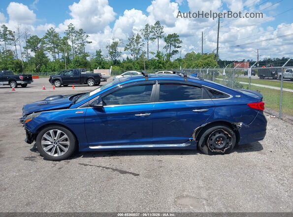5NPE34AF8HH520159 2017 HYUNDAI SONATA Blue Սալոնի հետևի տեսք
