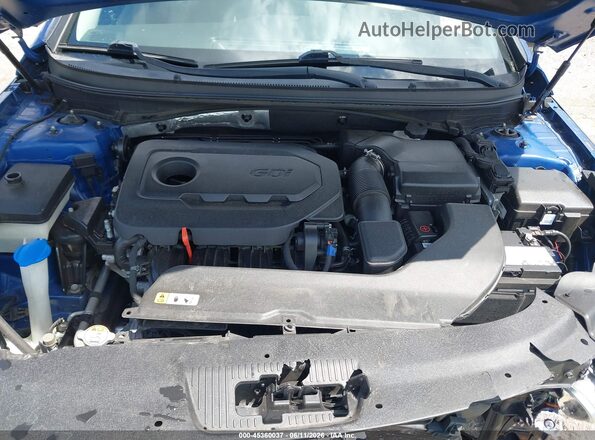 5NPE34AF8HH520159 2017 HYUNDAI SONATA Blue Հետևի տեսք