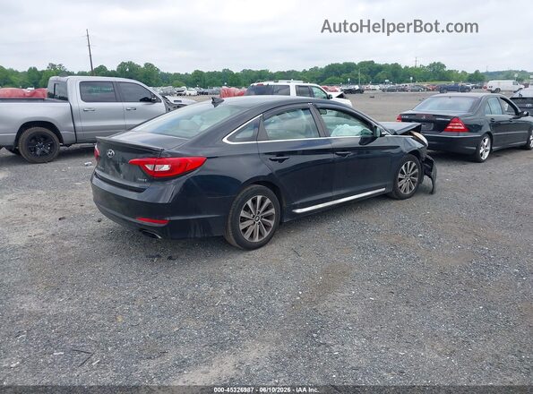 5NPE34AF8HH553615 2017 HYUNDAI SONATA Black Tył prawy