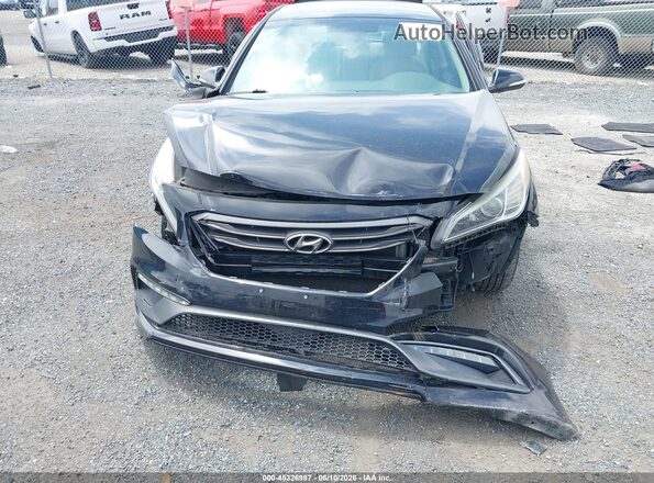 5NPE34AF8HH553615 2017 HYUNDAI SONATA Black Widok zestawu wskaźników