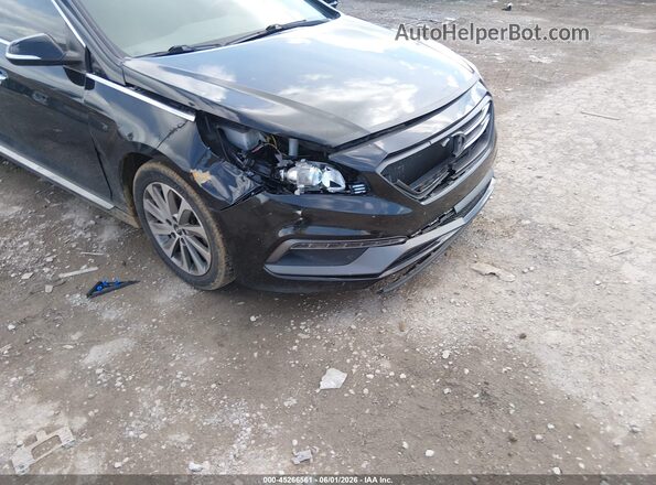 5NPE34AF8HH593158 2017 HYUNDAI SONATA Black Вид спереду
