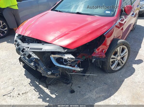 5NPE34AF8JH597698 2018 HYUNDAI SONATA Red წინა ხედი
