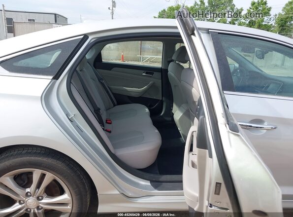 5NPE34AF8JH638458 2018 HYUNDAI SONATA SEL Silver Вид наклейки з VIN-кодом