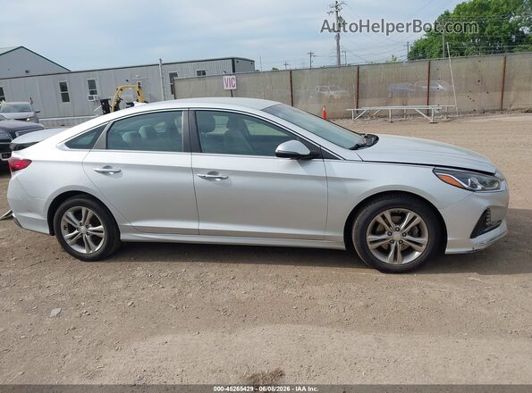 5NPE34AF8JH638458 2018 HYUNDAI SONATA SEL Silver Вид задньої частини салону