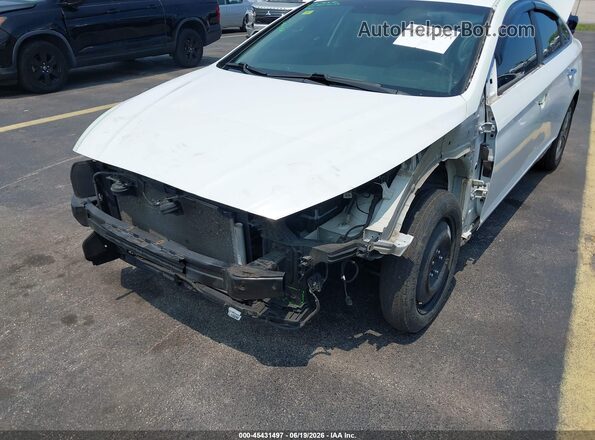 5NPE34AF8JH640517 2018 HYUNDAI SONATA White წინა ხედი