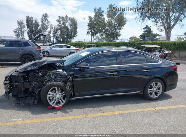 5NPE34AF8JH649587 2018 HYUNDAI SONATA Black 