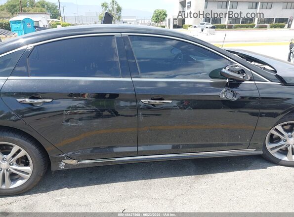 5NPE34AF8JH649587 2018 HYUNDAI SONATA Black Панорамний вид салону 360°