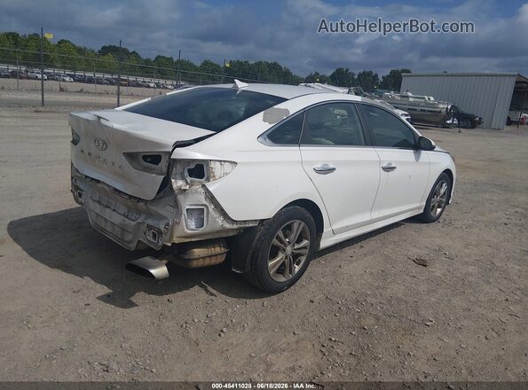 5NPE34AF8JH689555 2018 HYUNDAI SONATA White Задня права чверть