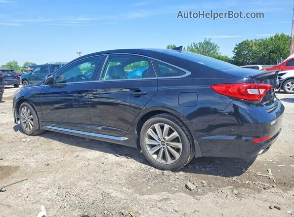 5NPE34AF9GH290694 2016 HYUNDAI SONATA Black Задня ліва чверть