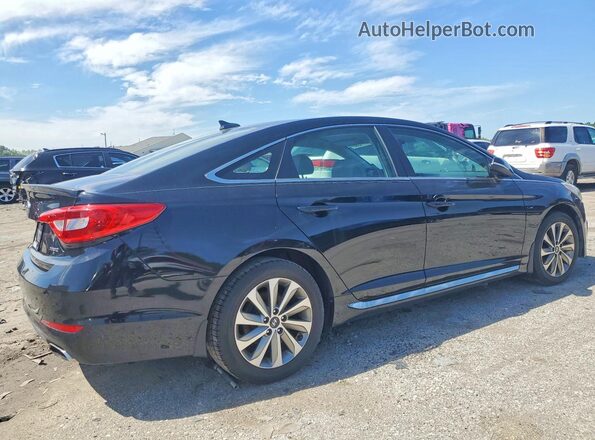 5NPE34AF9GH290694 2016 HYUNDAI SONATA Black Задня права чверть