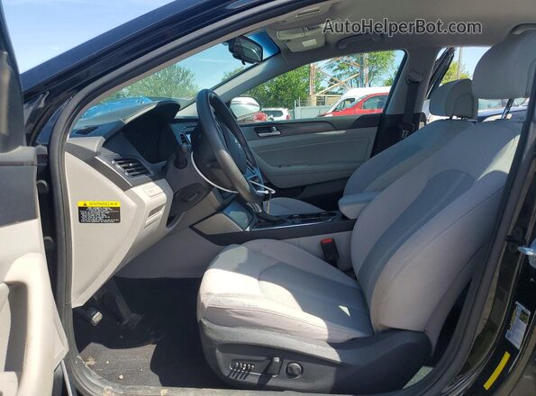 5NPE34AF9GH290694 2016 HYUNDAI SONATA Black Вид салону спереду