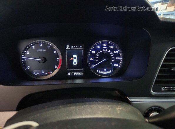 5NPE34AF9GH315626 2016 HYUNDAI SONATA Silver Instrument cluster view