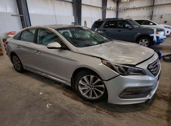 5NPE34AF9GH315626 2016 HYUNDAI SONATA Silver Front right