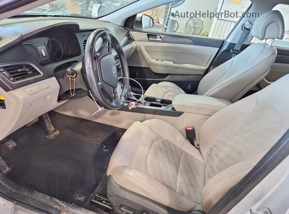 5NPE34AF9GH315626 2016 HYUNDAI SONATA Silver Front interior view