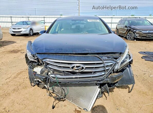 5NPE34AF9GH394117 2016 HYUNDAI SONATA Black Դիմացի տեսք
