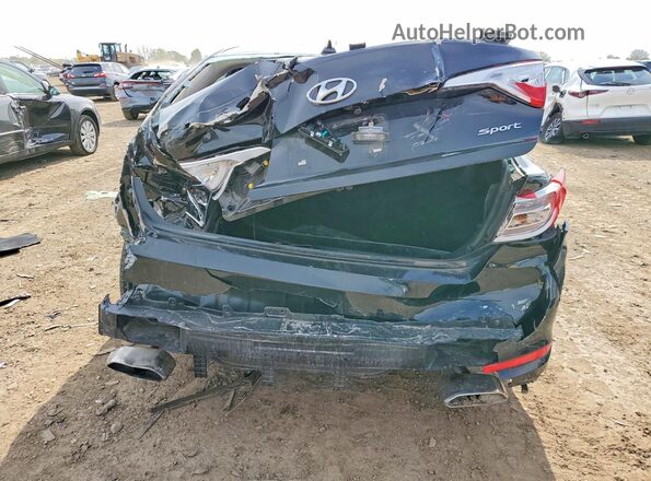 5NPE34AF9GH394117 2016 HYUNDAI SONATA Black Հետևի տեսք