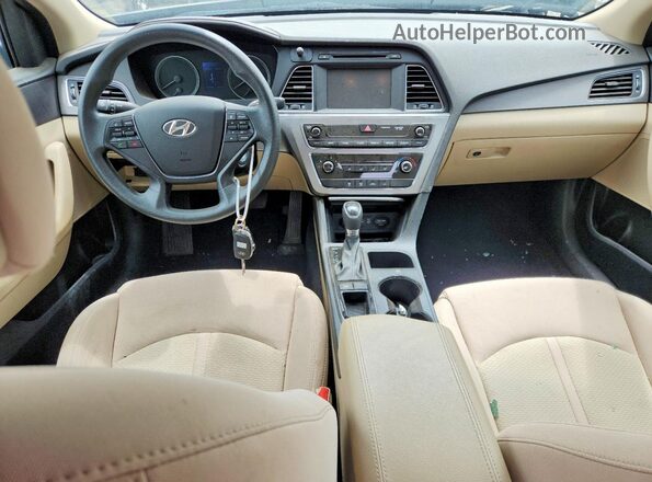 5NPE34AF9GH394117 2016 HYUNDAI SONATA Black Առջևի վահանակի տեսք