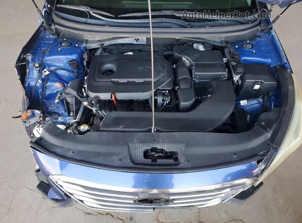 5NPE34AF9GH395008 2016 HYUNDAI SONATA Blue Rear interior view