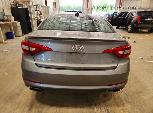 5NPE34AF9GH432395 2016 HYUNDAI SONATA Silver უკანა ხედი