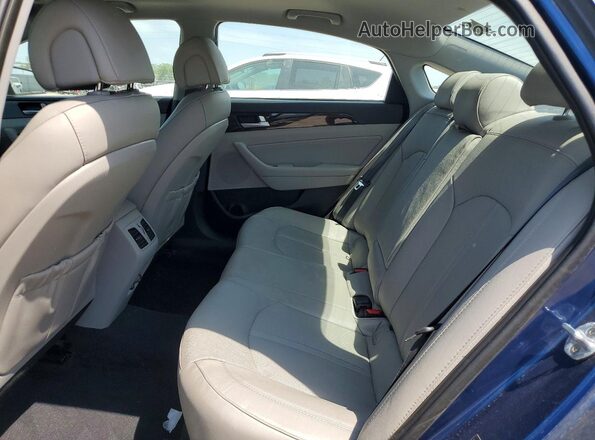 5NPE34AF9HH438344 2017 HYUNDAI SONATA Blue Вид задніх сидінь