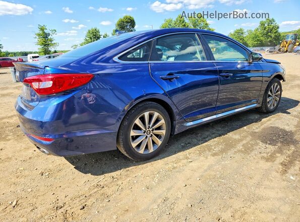 5NPE34AF9HH450221 2017 HYUNDAI SONATA Blue Задня права чверть