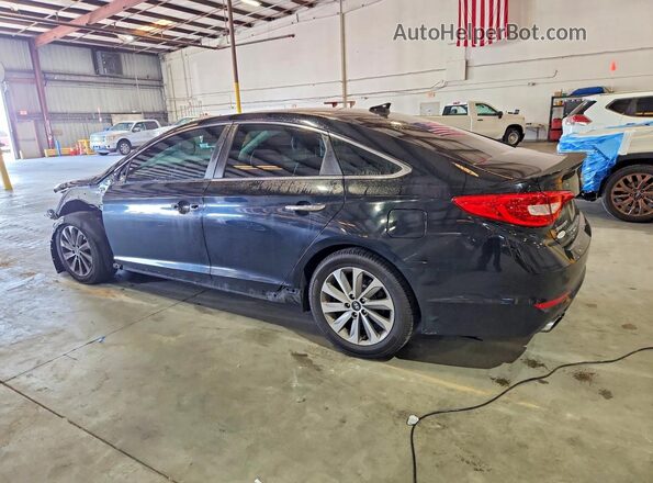 5NPE34AF9HH453877 2017 HYUNDAI SONATA Black Rear left