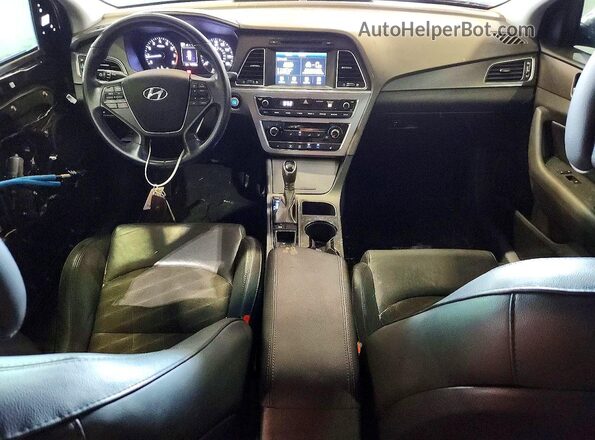 5NPE34AF9HH453877 2017 HYUNDAI SONATA Black Dashboard view