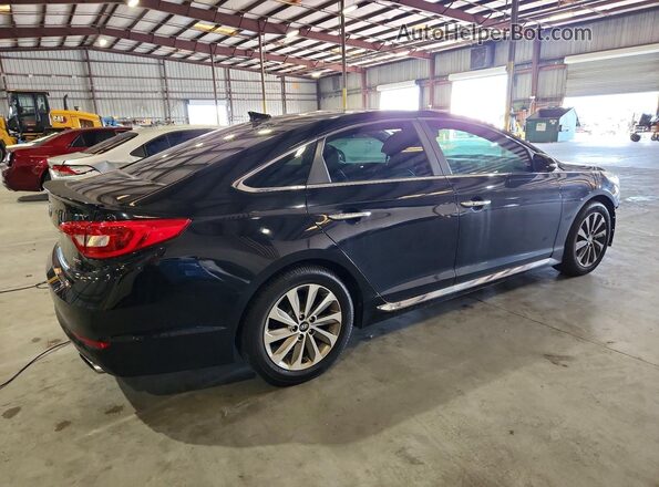 5NPE34AF9HH453877 2017 HYUNDAI SONATA Black Rear right