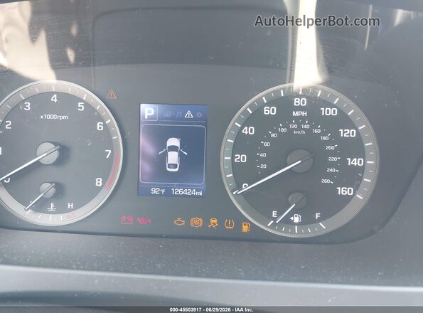 5NPE34AF9HH471019 2017 HYUNDAI SONATA White უკანა სავარძლების ხედი