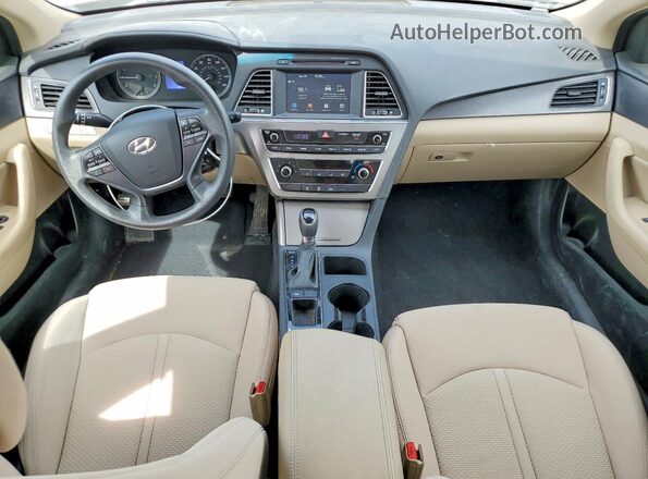 5NPE34AF9HH535172 2017 HYUNDAI SONATA Brown წინა პანელის ხედი