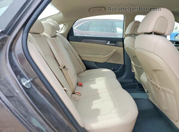 5NPE34AF9HH535172 2017 HYUNDAI SONATA Brown უკანა სავარძლების ხედი