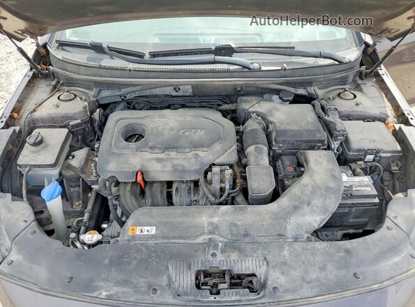 5NPE34AF9HH535172 2017 HYUNDAI SONATA Brown უკანა სალონის ხედი