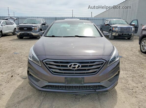 5NPE34AF9HH535172 2017 HYUNDAI SONATA Brown წინა ხედი