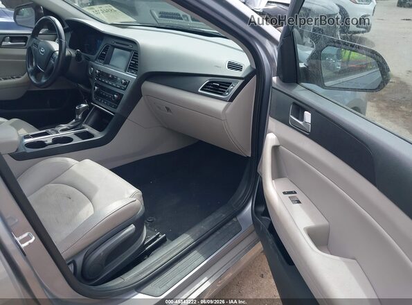 5NPE34AF9HH536564 2017 HYUNDAI SONATA Gray Սալոնի դիմացի տեսք
