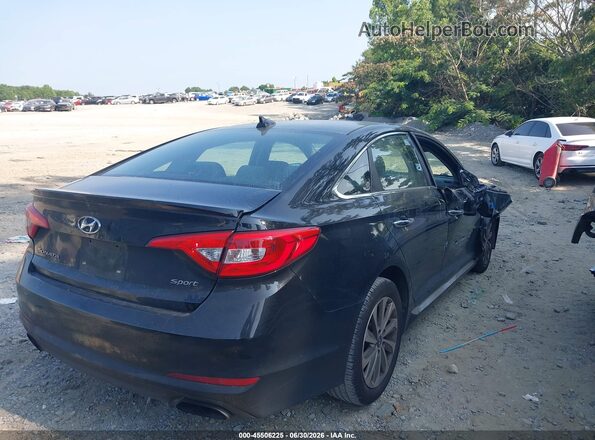 5NPE34AF9HH572139 2017 HYUNDAI SONATA Black Tył prawy