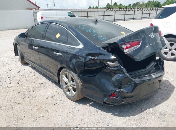 5NPE34AF9JH621538 2018 HYUNDAI SONATA Black Tył lewy