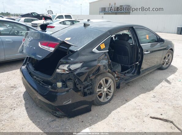 5NPE34AF9JH621538 2018 HYUNDAI SONATA Black Tył prawy