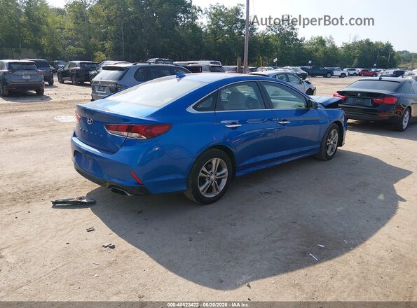 5NPE34AF9JH627842 2018 HYUNDAI SONATA Blue უკანა მარჯვენა