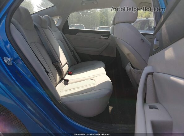5NPE34AF9JH627842 2018 HYUNDAI SONATA Blue VIN კოდის სტიკერის ხედი