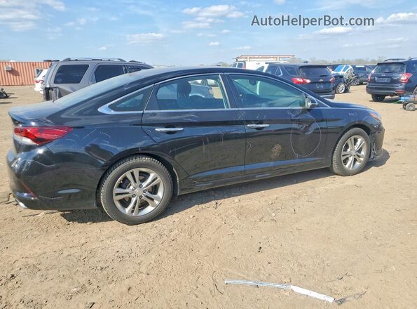 5NPE34AF9JH652496 2018 HYUNDAI SONATA Black Trasero derecho