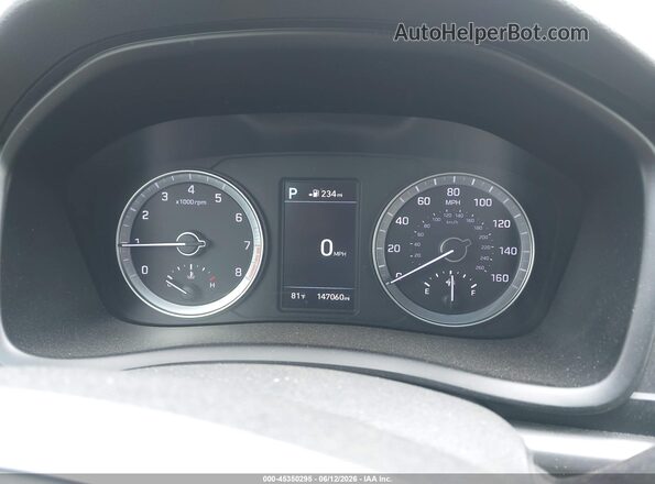 5NPE34AF9JH656225 2018 HYUNDAI SONATA Черный Вид задних сидений