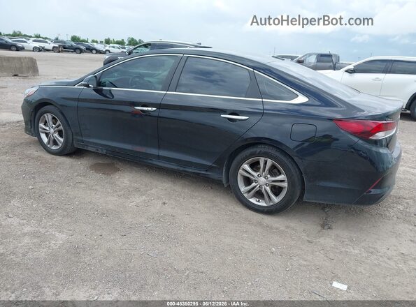 5NPE34AF9JH656225 2018 HYUNDAI SONATA Черный Задняя левая четверть