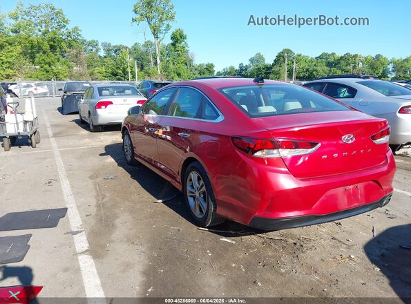 5NPE34AF9JH658993 2018 HYUNDAI SONATA Red Tył lewy
