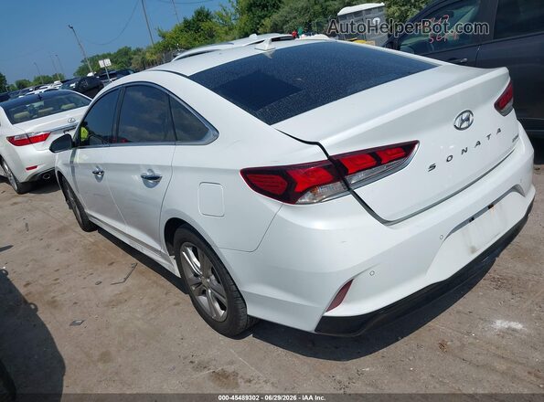 5NPE34AF9JH682601 2018 HYUNDAI SONATA Белый Задняя левая четверть
