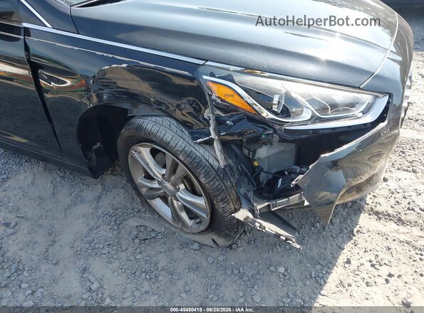 5NPE34AF9KH729028 2019 HYUNDAI SONATA Black წინა ხედი