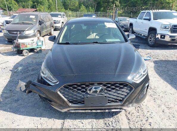 5NPE34AF9KH729028 2019 HYUNDAI SONATA Black ხელსაწყოთა პანელის ხედი