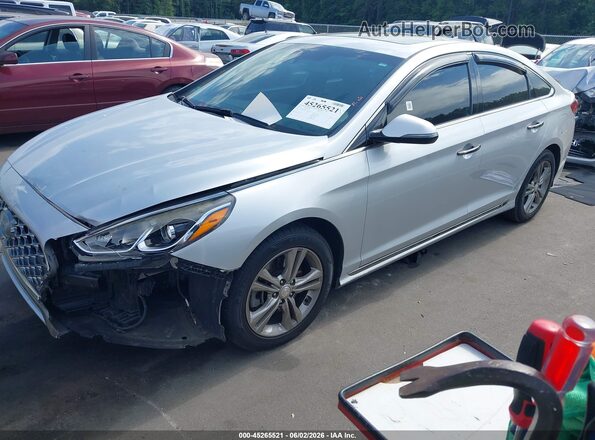 5NPE34AF9KH741194 2019 HYUNDAI SONATA Gray Առջևի ձախ երեք քառորդ տեսարան
