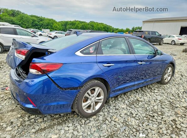5NPE34AF9KH757248 2019 HYUNDAI SONATA Blue Rear right