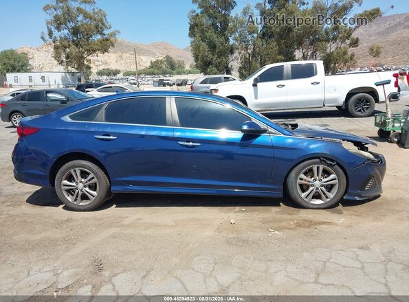 5NPE34AF9KH768489 2019 HYUNDAI SONATA Blue Սարքավորումների վահանակի տեսք
